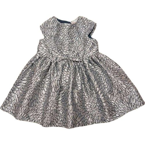 So Cute abstrakt ezüstös kislány ruha (80)