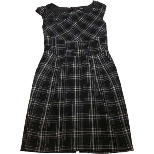Oasis fekete asszimetrikus mintájú lány ruha (164)