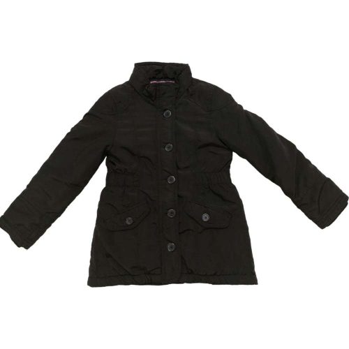 H&M fekete lány téli kabát (134)