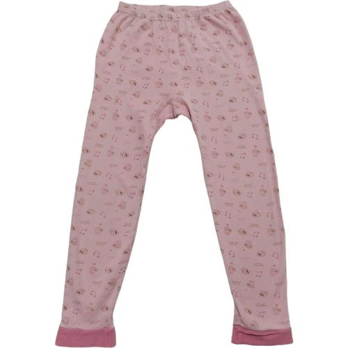Rózsaszín apró mintás pizsama nadrág (122)