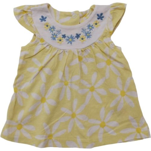 Mothercare sárga-virágos kislány póló (56)