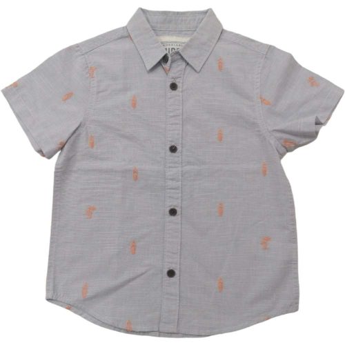 Hímzett-világos szürke fiú ing (116)