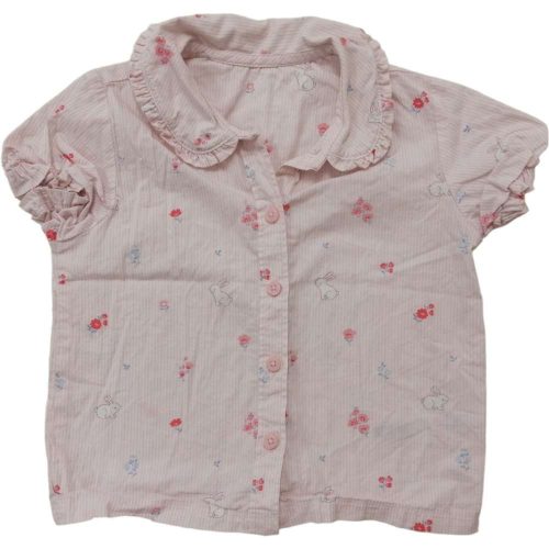 Nutmeg rózsaszín-mintás kislány ing póló (86)